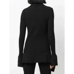 Andrea Adamo V-hals Strikkegenser i Svart - Elegant og Tidløs Dameoverdel -Dame-strikkegensere Salg unnamed file 1544