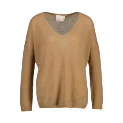 Absolut Cashmere Brun Rundhalset Genser - Myk og Luksuriøs Strikkegenser for Kvinner