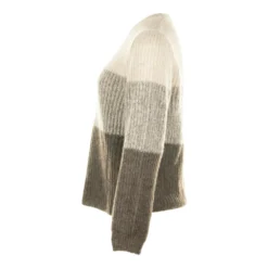 Gran Sasso Rundhalset strikkejakke i brun - Elegant og behagelig damegenser