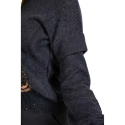 Manila Grace Genser Black - Elegant strikket genser for damer