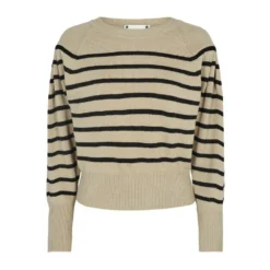 Co'Couture Astrid Strike 92139 Beige - Elegant Strikkejakke for Damer