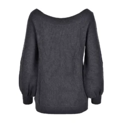 Brunello Cucinelli Grå Strikkegenser for Dame - Elegant Overdel