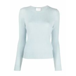 Allude Rundhalset strikket genser i blå - Elegant og behagelig dameoverdel