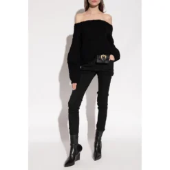 Helmut Lang Ullgenser i Svart - Elegant og Tidløs Strikkegenser for Kvinner -Dame-strikkegensere Salg unnamed file 1698