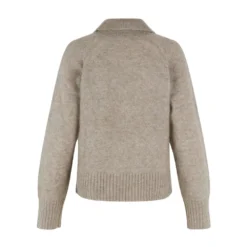 Second Female Brook Knit Collar - Beige Strikkejakke for Damer -Dame-strikkegensere Salg unnamed file 1741