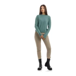 Aspesi Rundhalset strikkejakke i blå - Elegant og behagelig for damer -Dame-strikkegensere Salg unnamed file 1752