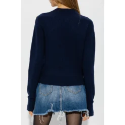 Rag & Bone Ribbed Sweater Blue - Dame Overdeler Strikkejakker & Gensere -Dame-strikkegensere Salg unnamed file 1769