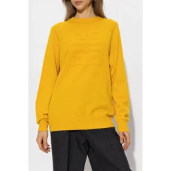 Givenchy Cashmere Sweater i Gult - Premium kvalitet for kvinner