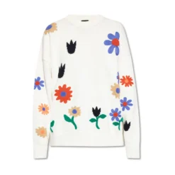 PS By Paul Smith Hvit Strikkegenser - Elegant og Komfortabel Dameoverdel -Dame-strikkegensere Salg unnamed file 1832