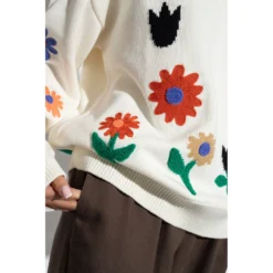 PS By Paul Smith Hvit Strikkegenser - Elegant og Komfortabel Dameoverdel -Dame-strikkegensere Salg unnamed file 1833