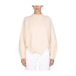 Jil Sander Crew Neck Hvit Skjorte - Elegant Dameoverdel
