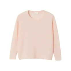 American Vintage Razpark Genser Pink - Strikket genserdame i myk kvalitet