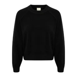 Part Two Runapw Strik Black - Elegant strikkejakke for damer