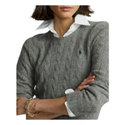 Ralph Lauren Crewneck Sweater Grå - Strikkejakker & Gensere for Damer