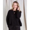 Close To My Heart Lark Sweater Black - Elegant Strikkejakke for Damer