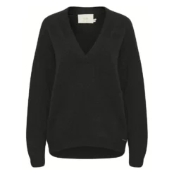 Karen By Simonsen Nora Genser Black - Elegant strikket genser for damer -Dame-strikkegensere Salg unnamed file 1914