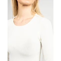 Guess Rundhalset strikkejakke i beige - Elegant og behagelig damegenser -Dame-strikkegensere Salg unnamed file 1925