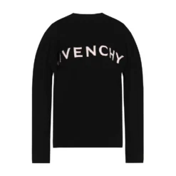 Givenchy Cashmere Sweater With Logo Black - Elegant Dame Overdeler -Dame-strikkegensere Salg unnamed file 193
