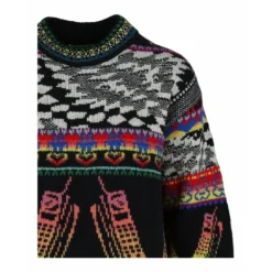 Stella McCartney Keep In Touch Oversized Wool Sweater - Sort