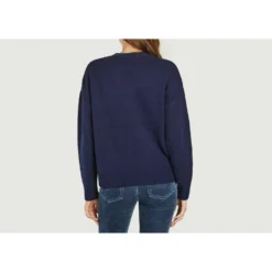 Hartford Knitwear Blue - Elegant strikkejakke for damer