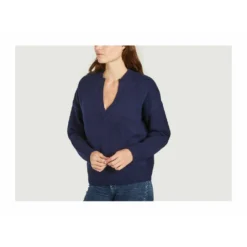 Hartford Knitwear Blue - Elegant strikkejakke for damer -Dame-strikkegensere Salg unnamed file 1942