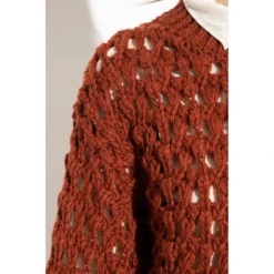 Forte Forte Sweater With Openwork Knit Brown - Elegant Dame Overdeler