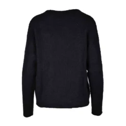 Pennyblack V-hals Strikkegenser i Svart - Elegant og Tidløs Dameoverdel