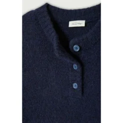 Navy American Vintage East Button Jumper - Blå strikkejakke for damer -Dame-strikkegensere Salg unnamed file 2012