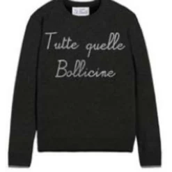 MC2 Saint Barth Rundhalset Strikkegenser i Svart - Elegant og Komfortabel -Dame-strikkegensere Salg unnamed file 2032