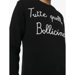 MC2 Saint Barth Rundhalset Strikkegenser i Svart - Elegant og Komfortabel -Dame-strikkegensere Salg unnamed file 2034