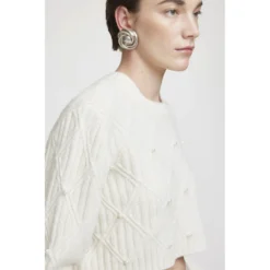 Gestuz DandanGZ Hvit Strikkegenser - Elegant og Komfortabel Overdel for Damer -Dame-strikkegensere Salg unnamed file 2052