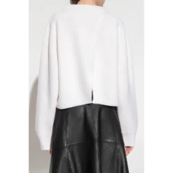 Forte Forte Oversize Genser i Hvit - Elegant og Komfortabel Strikkegenser for Kvinner -Dame-strikkegensere Salg unnamed file 2055