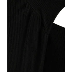 Svart Sisters Point Hotti-Cut.Ls Genser Black - Elegant strikkejakke for damer