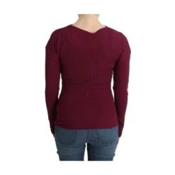 Roberto Cavalli Strikket Ullgenser i Lilla - Elegant og Komfortabel Dameoverdel