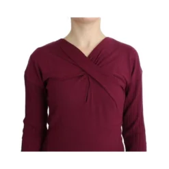 Roberto Cavalli Strikket Ullgenser i Lilla - Elegant og Komfortabel Dameoverdel -Dame-strikkegensere Salg unnamed file 2089