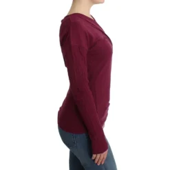 Roberto Cavalli Strikket Ullgenser i Lilla - Elegant og Komfortabel Dameoverdel -Dame-strikkegensere Salg unnamed file 2091