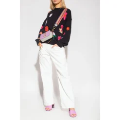PS By Paul Smith Sweater With Floral Motif Black - Elegant Dameoverdel -Dame-strikkegensere Salg unnamed file 2099