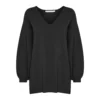 Gestuz Talligz V-Neck Sweater 10905936 Black - Elegant Strikkegenser for Damer