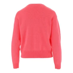 PINKO Ull Pullover - Crew Neck Rosa | Dame Overdeler