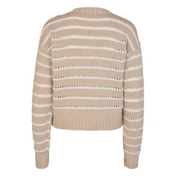Designers Remix Matis Breton Sweater Beige - Elegant strikkejakke for damer
