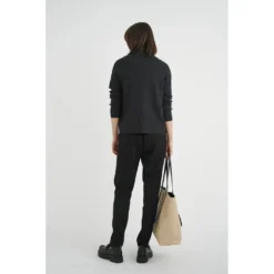 InWear JumoIW Polo Pullover Grå - Elegant strikkejakke for damer