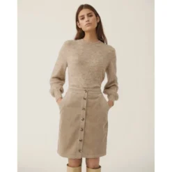 Moss Copenhagen Imaya Pepper - 15865 Beige | Dame Overdel Strikkejakke -Dame-strikkegensere Salg unnamed file 2180