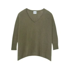 KUJTEN Grønn Strikkejakke - Elegant og Komfortabel Overdel for Damer