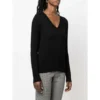 Allude V-hals Strikkegenser i Svart - Elegant og Komfortabel