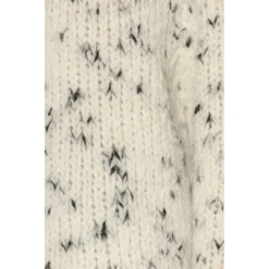 Dries Van Noten Beige Standing Collar Sweater for Women | Premium Knitwear