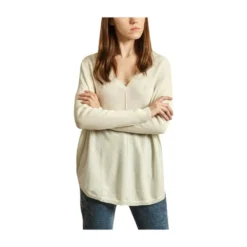 KUJTEN Hvit Strikkejakke - Elegant og Komfortabel Overdel for Damer -Dame-strikkegensere Salg unnamed file 2225