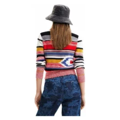 Desigual Rød Rundhalset Genser - Strikkejakker & Gensere for Damer