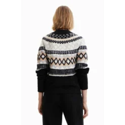 Desigual Rundhalset strikkgenser i svart - Elegant og komfortabel -Dame-strikkegensere Salg unnamed file 2263