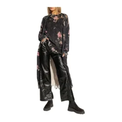 R13 Sweater Black - Elegant Strikkegenser for Damer