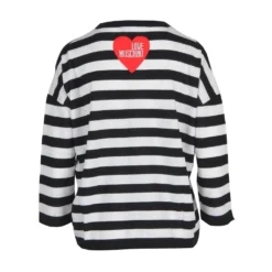 Love Moschino Hvit Strikkegenser - Elegant og Komfortabel Dameoverdel